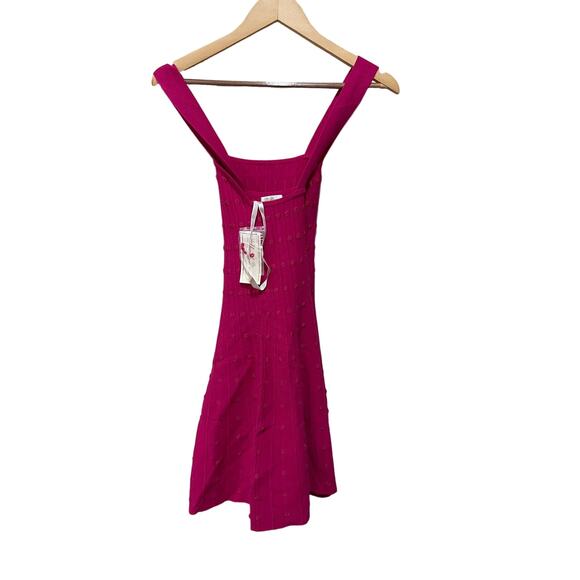 Shoshanna Pink Racerback Knit Mini Dress Size Large - Picture 3 of 3